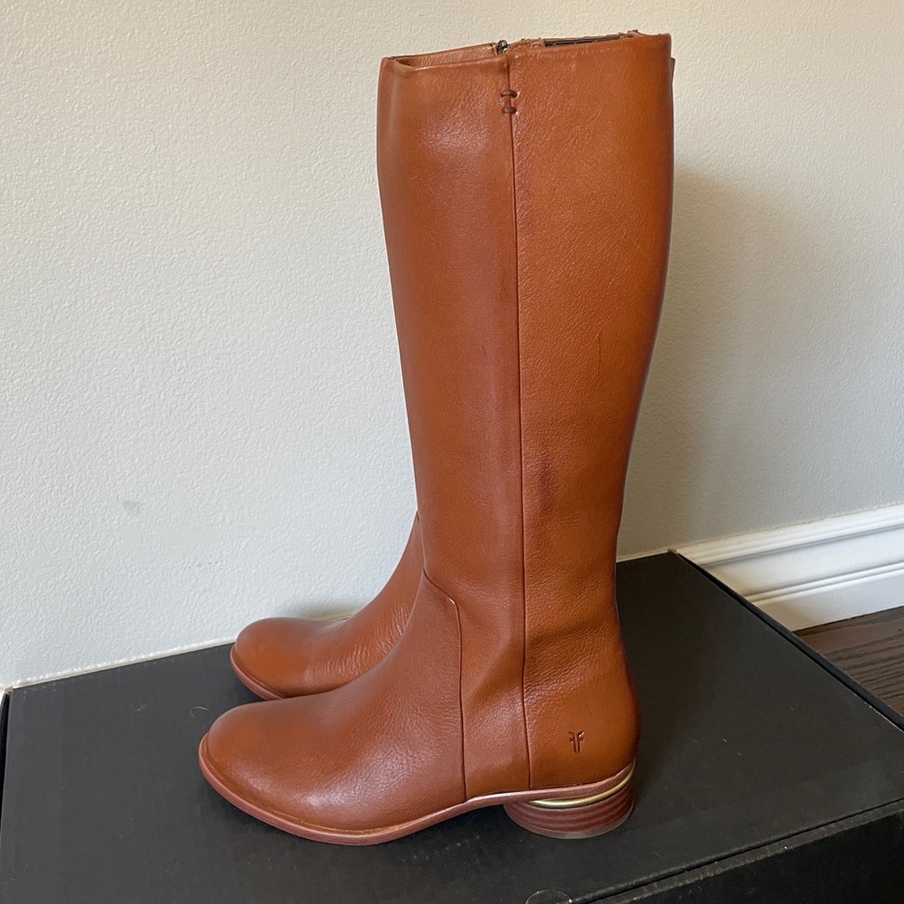 Frye Charlie Womens Knee High Riding Boot 8 Regular Calf M Brand New Never Worn